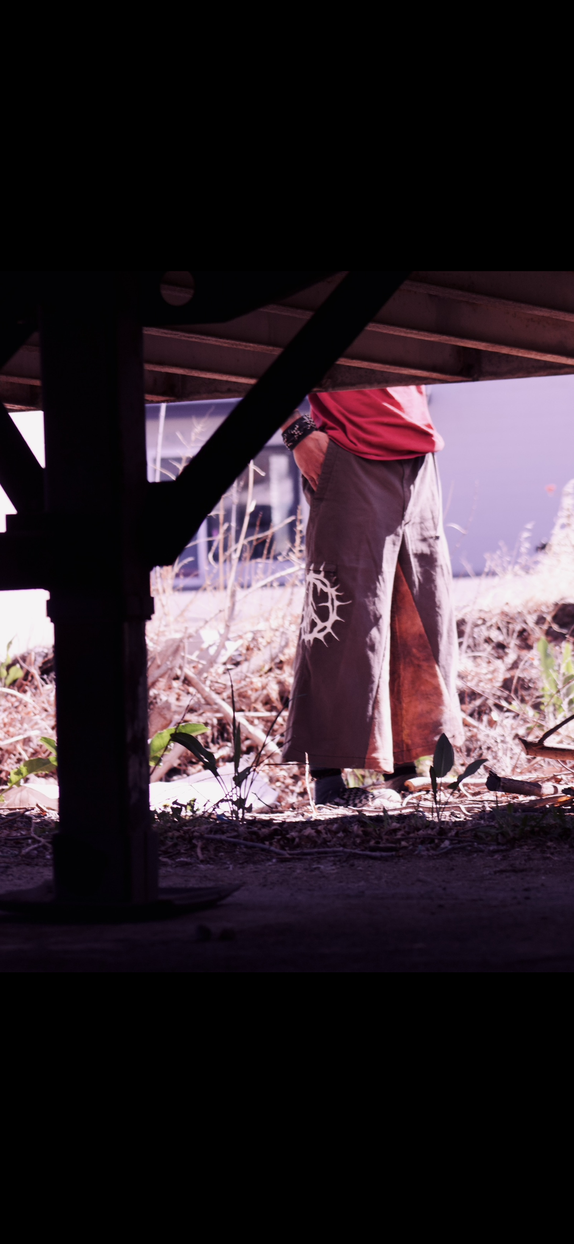 Peace comes from the thorns in life. (Capris/pants)